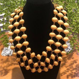 NWT - FREE SHIPPING - Amrita Singh reversible black/off-white bib necklace